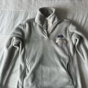 Patagonia Gray Cowl Neck Sweater Soft Cozy Design